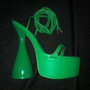 Green GoGo Heels